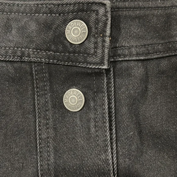 Madewell metropolis snap front jean skirt - Picture 3 of 4